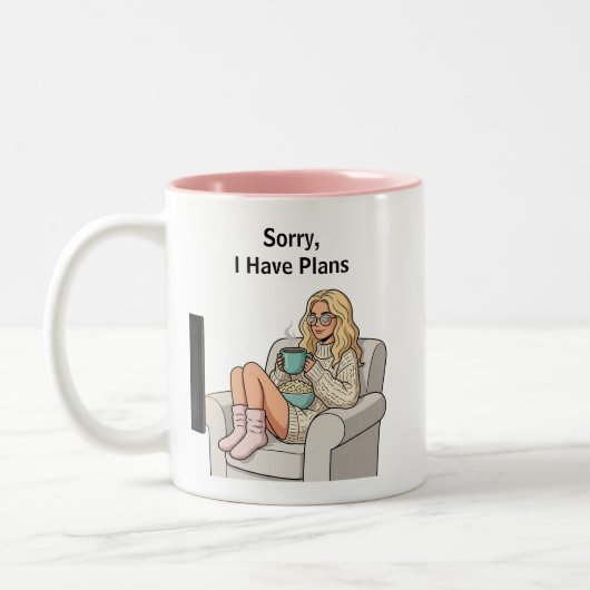 Sorry Ik Heb Plannen Grappige Introvert Kop (Links)