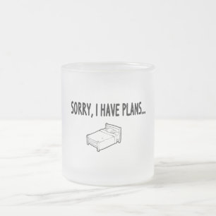 Sorry, ik heb plannen matglas koffiemok