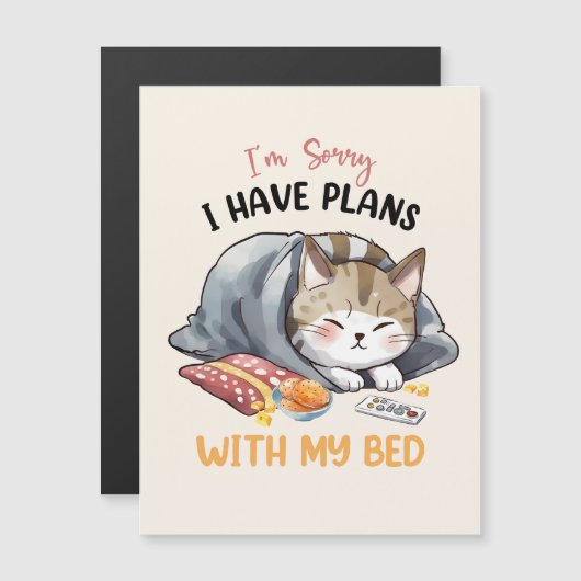 Sorry, ik heb plannen met mijn bed - Cosy Cat (Voorkant / Achterkant)