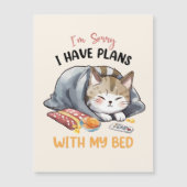 Sorry, ik heb plannen met mijn bed - Cosy Cat (Voorkant)