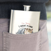 Sorry, ik heb plannen met mijn bed - Cosy Cat Flacon (Voorbeeld)