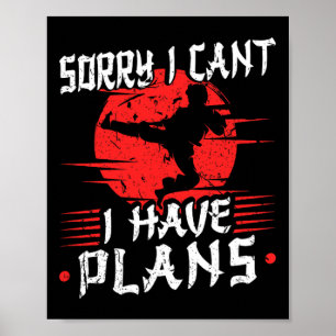 Sorry ik kan geen karate martial arts Taekwondo Poster