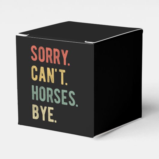 Sorry, ik kan geen paarden kopen II Bedankdoosjes (Voorkant Zijde)