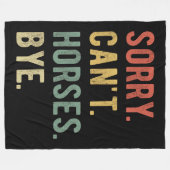 Sorry, ik kan geen paarden kopen II Fleece Deken (Voorkant (Horizontaal))