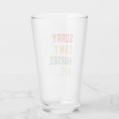 Sorry, ik kan geen paarden kopen II Glas (Achterkant)