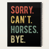 Sorry, ik kan geen paarden kopen II Planner (Achterkant)