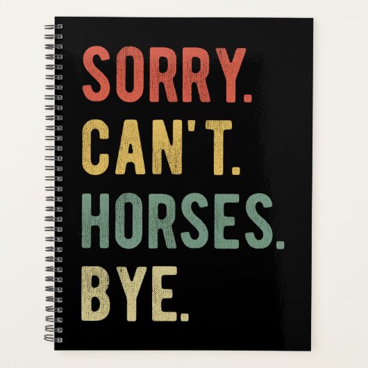 Sorry, ik kan geen paarden kopen II Planner (Voorkant)