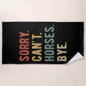 Sorry, ik kan geen paarden kopen II Strandlaken (Voorkant)