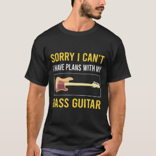 Sorry ik kan gitaar gitaarspeler t-shirt