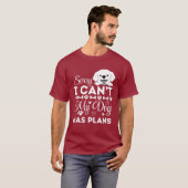 Sorry, ik kan het niet, mijn hond heeft plannen - t-shirt (Voorkant volledig)