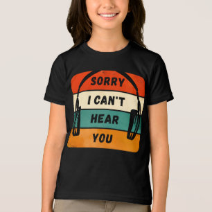 Sorry, ik kan je niet horen - Retro hoofdtelefoon Tri-Blend Shirt