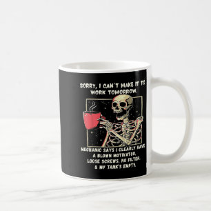 Sorry, ik kan morgen niet naar het werk komen Mech Koffiemok