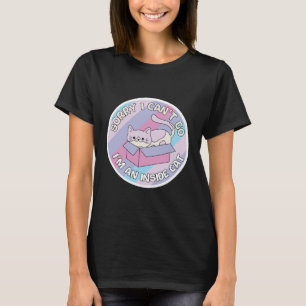 Sorry Ik Kan Niet Gaan Ik Ben Een Huiskat Grappige T-shirt