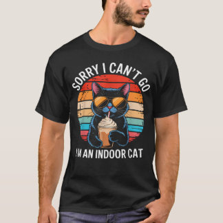 Sorry Ik Kan Niet Gaan Ik Ben Een Huiskat Kattenei T-shirt