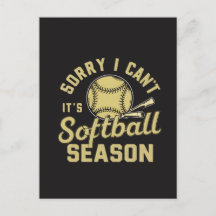 Sorry, ik kan niet, het is softbal seizoen
