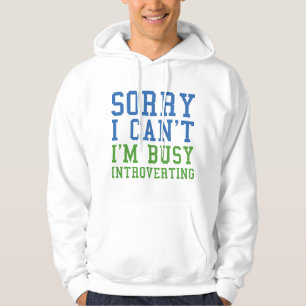 Sorry Ik Kan Niet Ik Ben Aan Het Introverteren Hoodie
