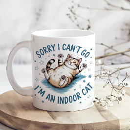 "Sorry Ik Kan Niet, Ik Ben Een Huiskat" Grappig Koffiemok