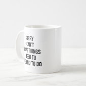 Sorry ik kan niet koffiemok (Voorkant links)