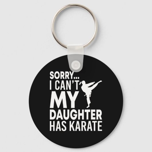 Sorry, ik kan niet, mijn dochter heeft karate, gra sleutelhanger (Voorkant)