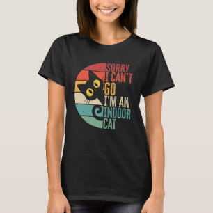 Sorry Ik Kan Niet Naar Binnen Kat Introvert Katten T-shirt