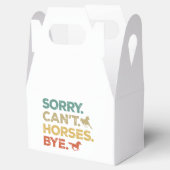 Sorry, ik kan paarden niet doemen bedankdoosjes (Geopend)