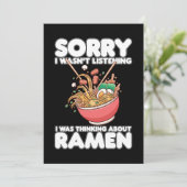 Sorry, ik luisterde niet, dacht aan Ramen Kaart (Staand voorkant)