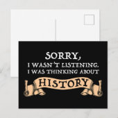 Sorry, ik was niet aan het luisteren - Ik denk aan Briefkaart (Voorkant / Achterkant)