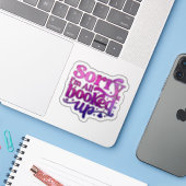 Sorry I'm all Booked Up Sticker (Laptop met iPhone)