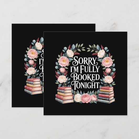 Sorry I'M Fully Booked Tonight Menu (Voorkant / Achterkant)