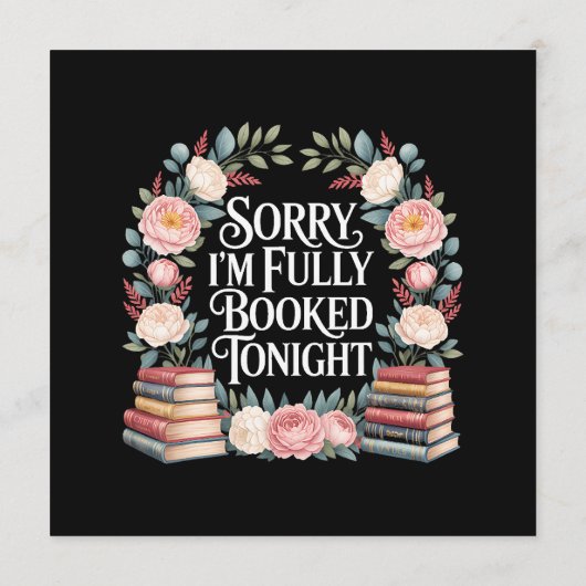 Sorry I'M Fully Booked Tonight Menu (Achterkant)