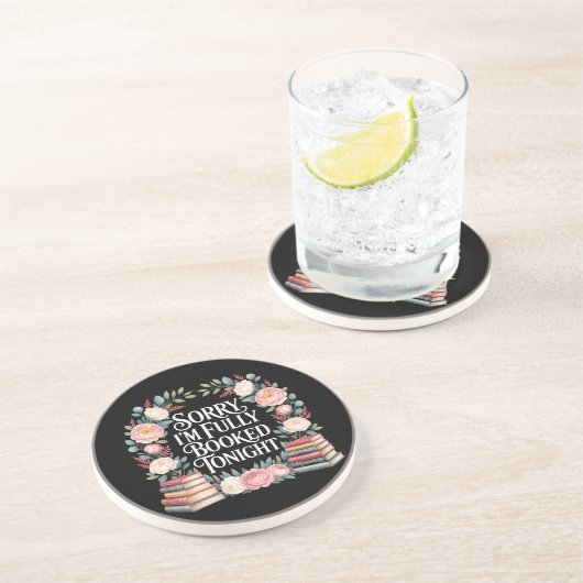 Sorry I'M Fully Booked Tonight Zandsteen Onderzetter (Zijkant)