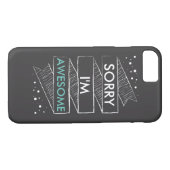 SORRY I'M GEWELDIGE Chalkboard Funny Case-Mate iPhone Case (Achterkant (Horizontaal))