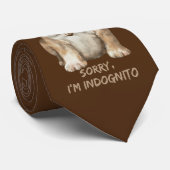 SORRY I'M INDOGNITO (English Bulldog) Stropdas (Opgerold)