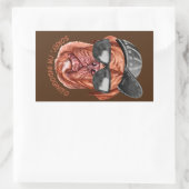 SORRY I'M INDOGNITO (Franse Mastiff) grappige hond Rechthoekige Sticker (Tas)