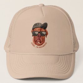 SORRY I'M INDOGNITO (Franse Mastiff) grappige hond Trucker Pet