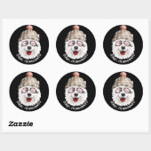 SORRY I'M INDOGNITO (Japanse Spitz) grappige hond Ronde Sticker (Vel)