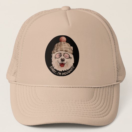 SORRY I'M INDOGNITO (Japanse Spitz) grappige hond Trucker Pet (Voorkant)