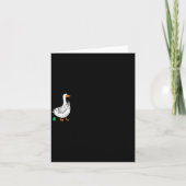 Sorry I'm Late Funny Goose Christian Bible Verse F Kaart (Voorkant)