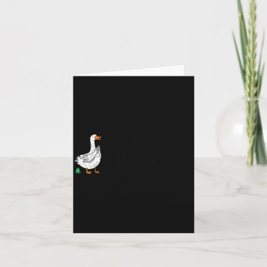 Sorry I'm Late Funny Goose Christian Bible Verse F Kaart (Voorkant)