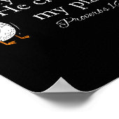 Sorry I'm Late Funny Goose Christian Bible Verse F Poster (Hoek)