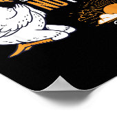 Sorry I'm Late Funny Goose Christian Bible Verse F Poster (Hoek)