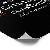 Sorry I'm Late Funny Goose Christian Bible Verse F Poster (Hoek)