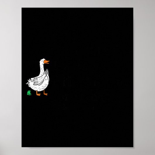 Sorry I'm Late Funny Goose Christian Bible Verse F Poster (Voorkant)