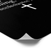 Sorry I'm Late His Timing Not Mine Christian Faith Poster (Hoek)