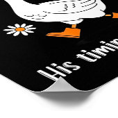 Sorry I'm Late His-timing Not Mine Christian Goose Poster (Hoek)