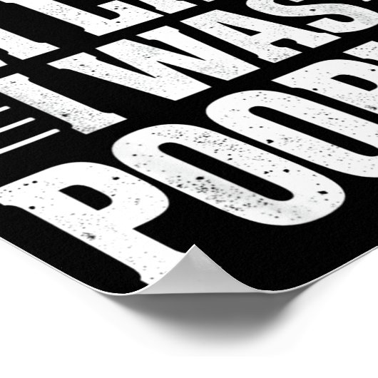 Sorry I'm Late I Was Ong  Poster (Hoek)