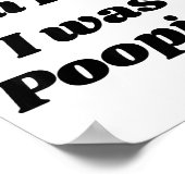 Sorry I'm Late I Was Ong  Poster (Hoek)