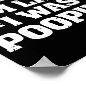 Sorry I'm Late I Was Ong  Poster (Hoek)