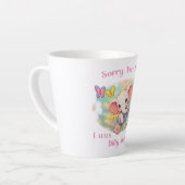Sorry I'm Late Olifant Ontwerp Latte Mok (Linkerhoek)