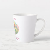Sorry I'm Late Olifant Ontwerp Latte Mok (Rechts)